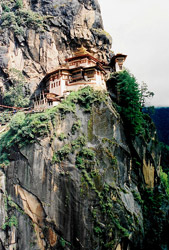 Monasterio budista en Bután