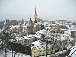 Vista de Tallin, Estonia