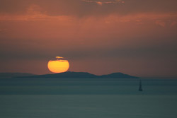 Puesta de sol en Grecia