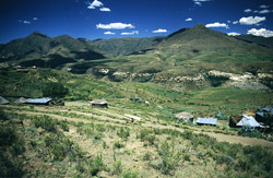 Paisaje de Lesoto