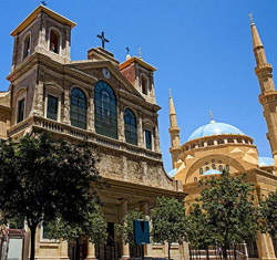 Mezquita Mohammad Al Amin y Catedral de San Jorge