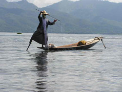 Pescador en el Lago Inle