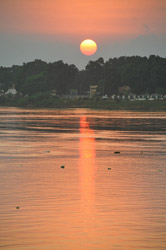 Puesta de sol en Bangui