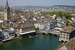 Vista de Zurich, Suiza