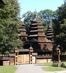 Iglesia de madera en Kryvka, Lviv