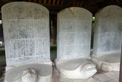 Tortugas de piedra en el Templo de la Literatura